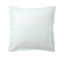 Open Box: Belgian Flax Linen Sham, Euro Set of 2 - Blue Frost