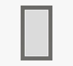Open Box: Cashmere Otillia Rectangular Mirror, 24" - Gray