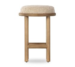 Open Box: Magnolia Counter Stool (26") - Beige Shearling, Blonde