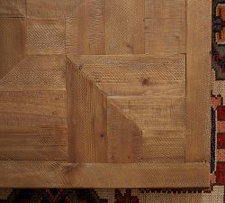 Reclaimed Parquet Rectangular  Coffee Table (64")