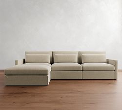 Westwood Slim Arm Deep Seat Modular Chaise Sectional (137")