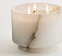 Alabaster Candle - White Floral