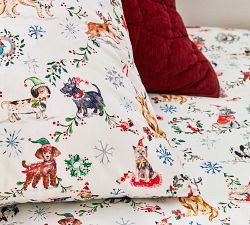Christmas Dog Printed Sheet Set