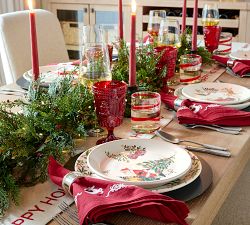 Santa Embossed Goblets