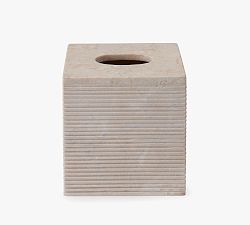 Open Box: Camilo Limestone Tissue Holder - Beige