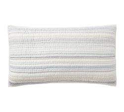 Open Box: Clayton Handcrafted Quilted Sham, King Set of 3 - Blue