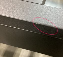 Open Box: Indio Metal Outdoor Sectional, Corner Chair Frame - Slate