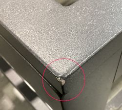 Open Box: Indio Metal Outdoor Sectional, Corner Chair Frame - Slate