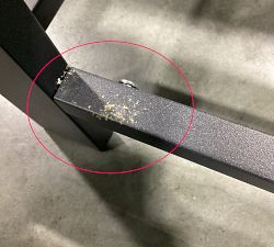 Open Box: Indio Metal Outdoor Sectional, Corner Chair Frame - Slate