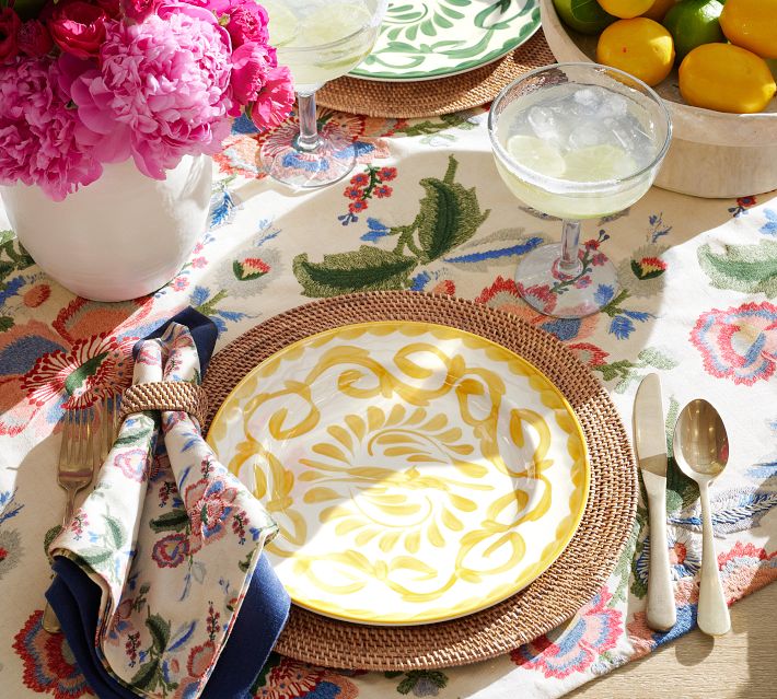 Puebla Outdoor Melamine Dinner Plates | Pottery Barn
