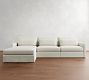 Westwood Slim Arm Deep Seat Slipcovered Modular Chaise Sectional (137")