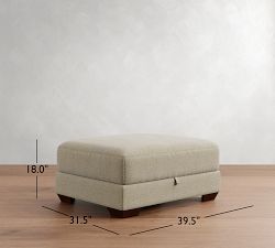 Big Sur Square Arm Sectional Storage Ottoman