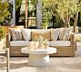 Huntington Wicker Square Arm Outdoor Sofa (81")