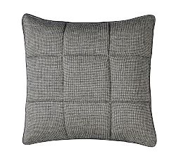 Open Box: European Flax Linen Waffle Comforter, Euro Set of 2 - Ebony