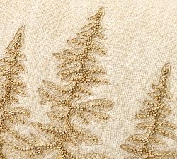 Treeline Embellished Lumbar Pillow Cover