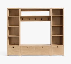 Modern Farmhouse 4-Piece Entryway Set with Storage Bench