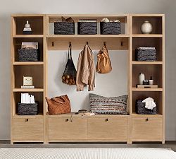 Modern Farmhouse 4-Piece Entryway Set with Storage Bench