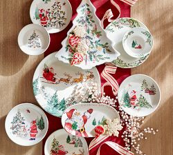 Christmas in the Country Stoneware Round Platter