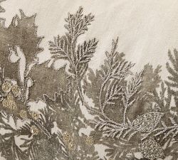 Garland Botanical Embroidered Filled Pillow