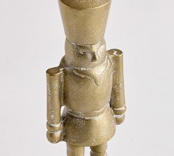 Gold Nutcracker Bookends - Set of 2