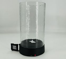 Open Box: Gordo Hammered Glass Hurricane Candleholder