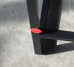 Open Box: Hardy Backless Leather Counter Stool (24"), Individual - Saddle Tan Leather, Bronze Finish 