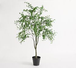 Open Box: Faux Potted Gypsophilia Tree (8')