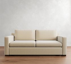Open Box: Shasta Square Arm Sofa (83"W, 41" Depth) - Performance Everydaylinen™ Oatmeal