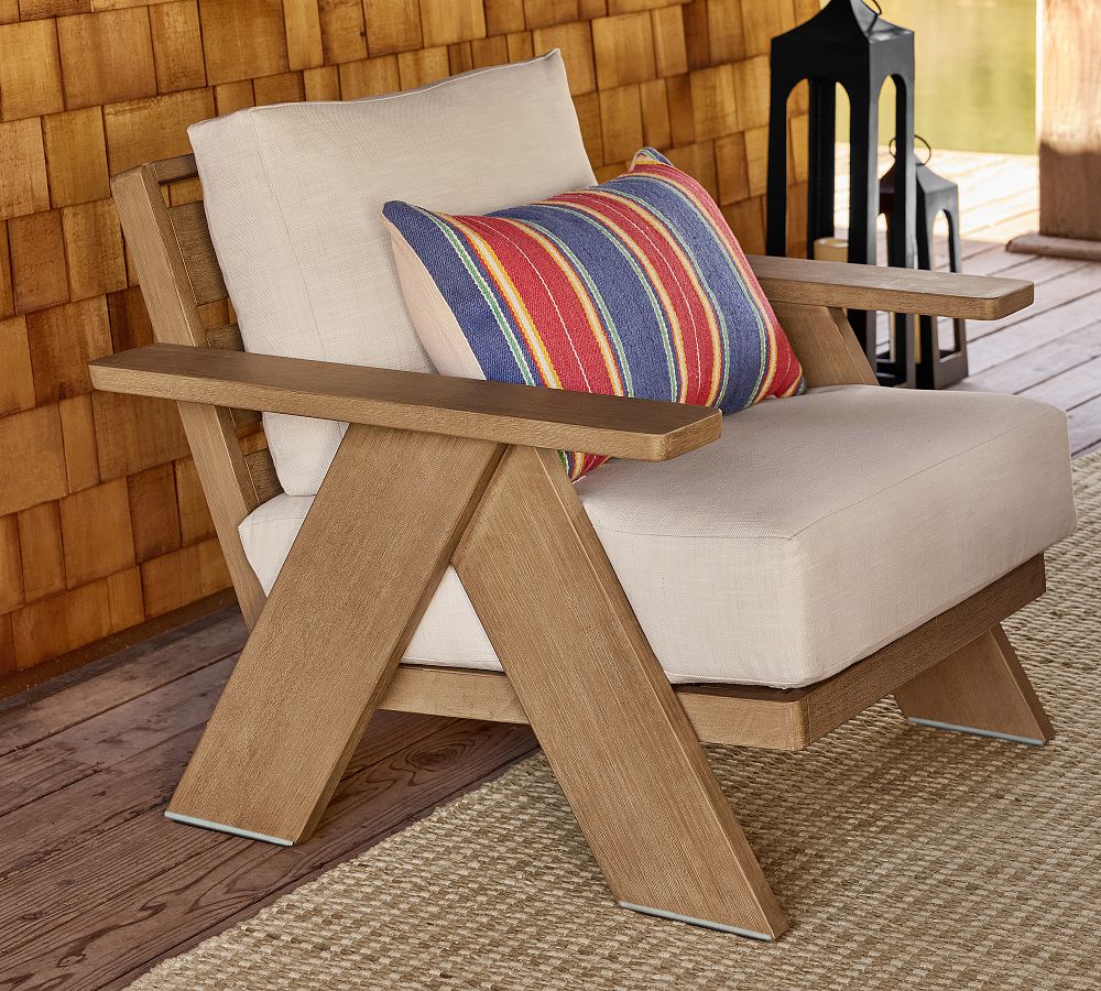 Modern Farmhouse Outdoor Lounge Chair by Pottery Barn