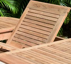 Nassau Oval Teak Extending Outdoor Dining Table (71"-95")