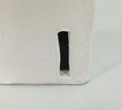 Open Box: Handcrafted Ceramic Christmas Village House, XL - White