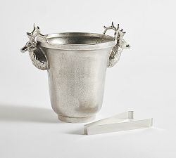 Open Box: Stag Ice Bucket - Antique Nickel