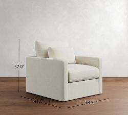 Westwood Slim Arm Deep Seat Slipcovered Chair