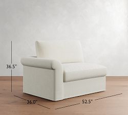 Build Your Own Westwood Roll Arm Slipcovered Sectional