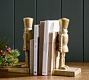 Gold Nutcracker Bookends - Set of 2