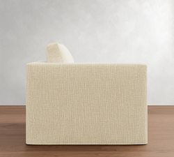 Build Your Own Carmel Slim Arm Slipcovered Sectional