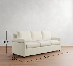 Cameron Modern Roll Arm Side Sleeper Sofa (92")
