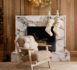 Sparkle Faux Fur Snowflake Shaped Pillow