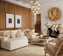 Sparkle Faux Fur Snowflake Shaped Pillow