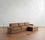 Westwood Roll Arm Leather Modular Chaise Sectional (148")