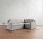 Cameron Modern Square Arm Slipcovered 3-Piece Sectional (99")
