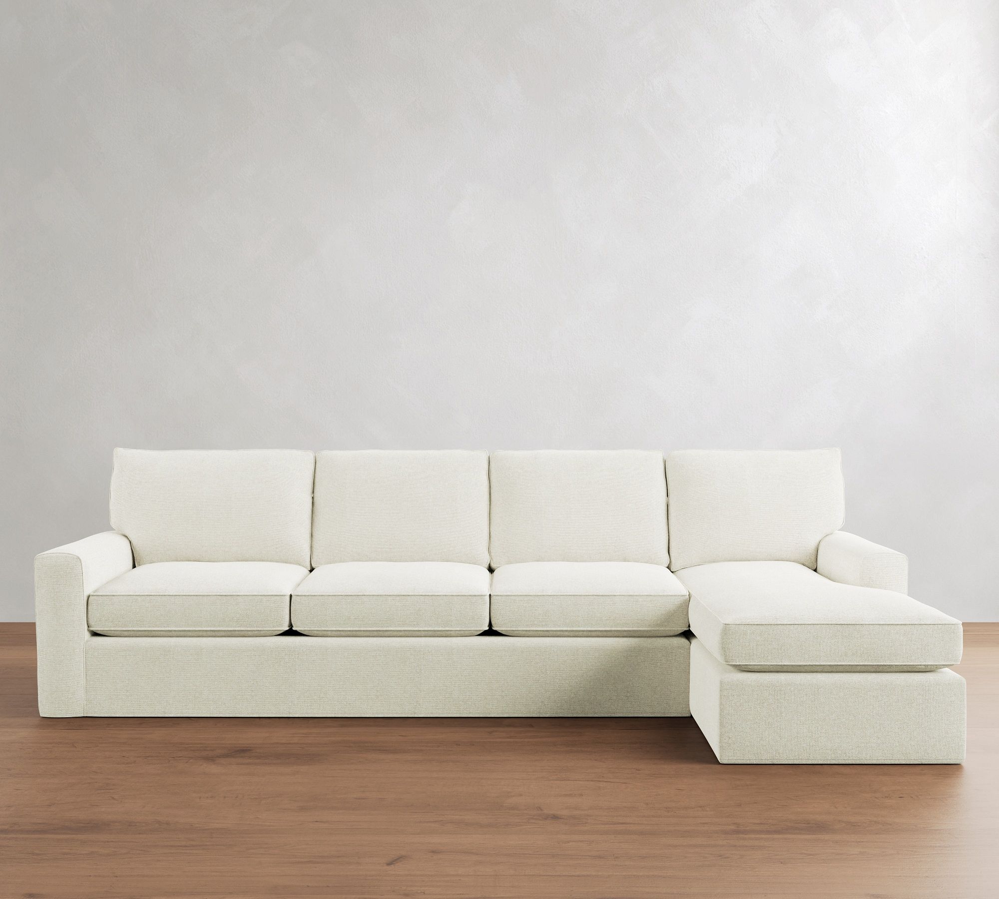 Pearce Square Arm Slipcovered Chaise Sectional (101"&ndash;141") - thumbnail 9
