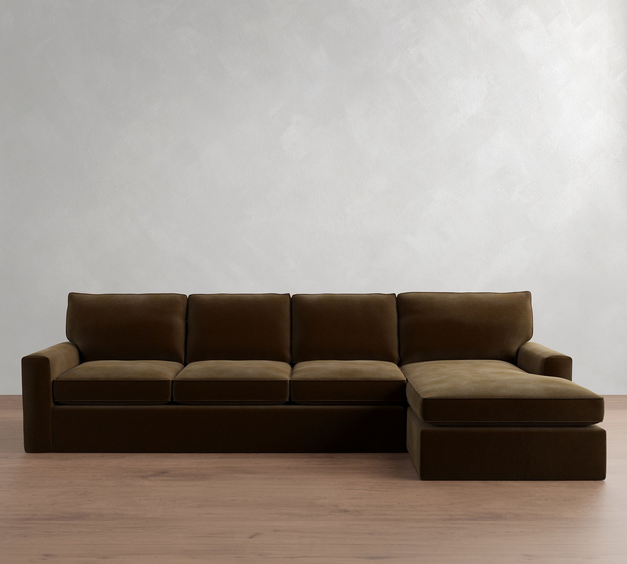 Pearce Square Arm Slipcovered Chaise Sectional (101"&ndash;141") - thumbnail 5