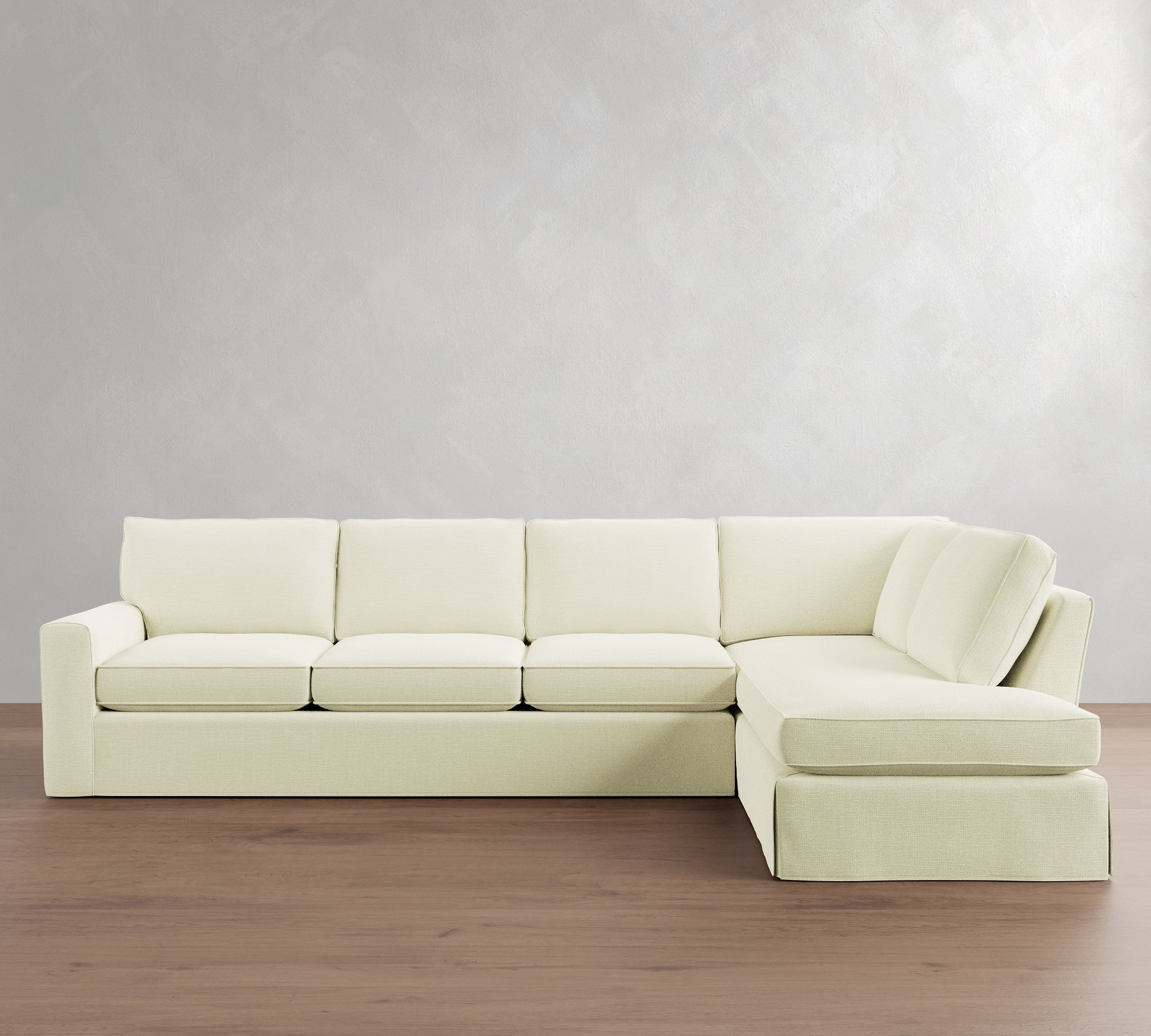 Pearce Square Arm Slipcovered Return Bumper Sectional (110"&ndash;140") - thumbnail 8