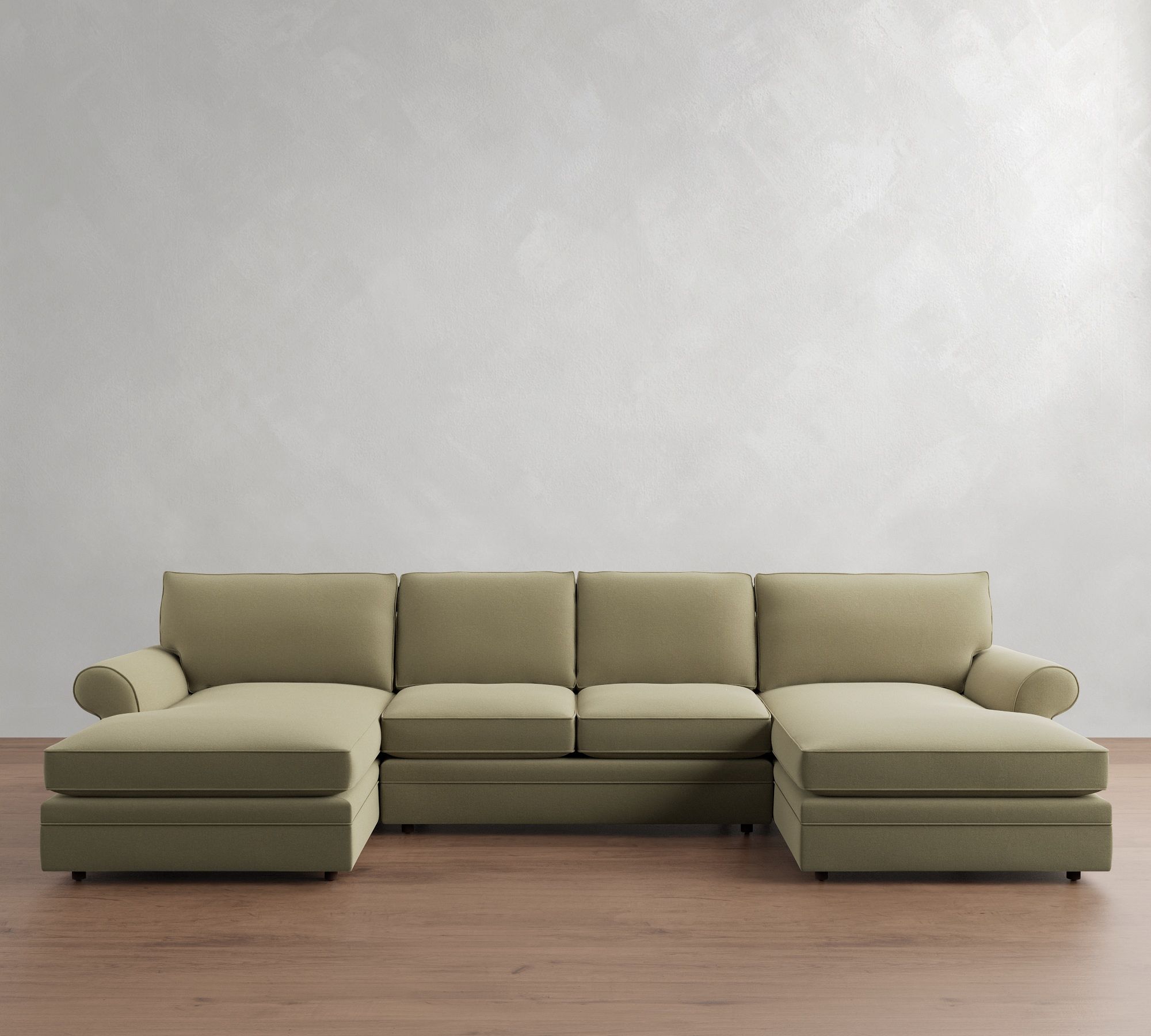 Pearce Roll Arm Double Chaise Sectional (136"&ndash;186") - thumbnail 4