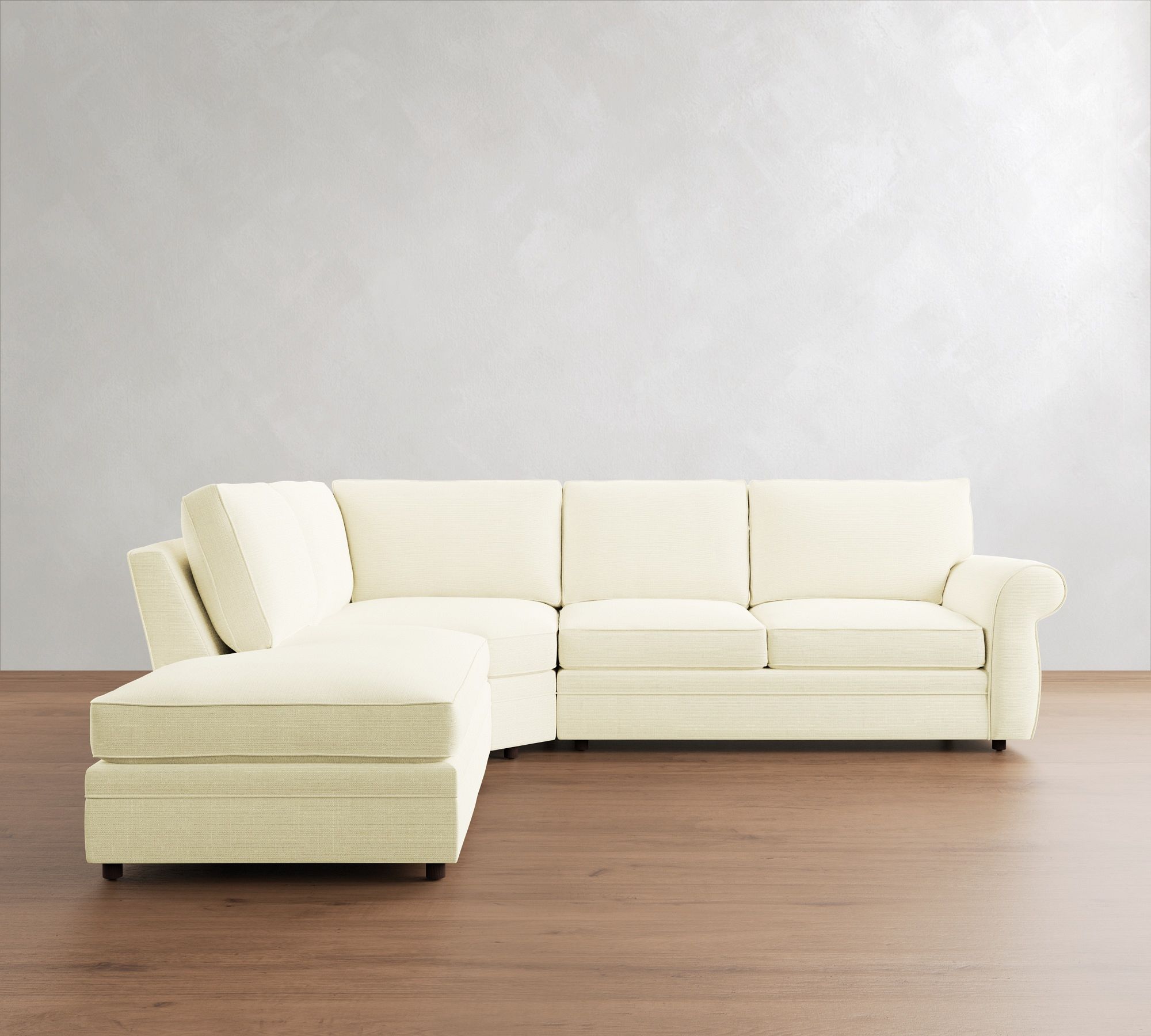 Pearce Roll Arm 3-Piece Bumper Sectional (122") - thumbnail 7