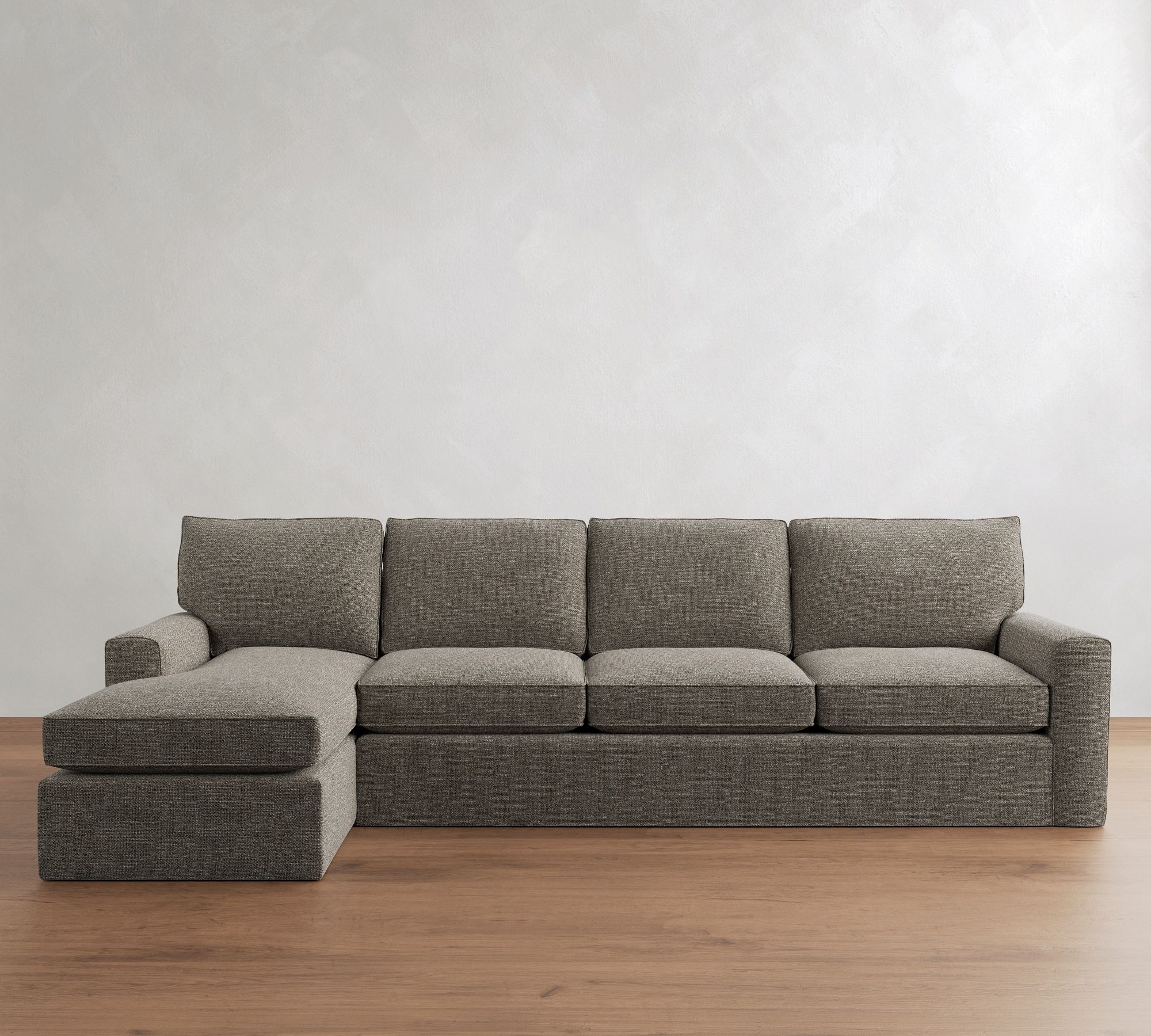 Pearce Square Arm Slipcovered Chaise Sectional (101"&ndash;141") - thumbnail 10