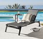 Indio Metal &amp; Mesh Stackable Outdoor Single Chaise Lounge, Set of 2