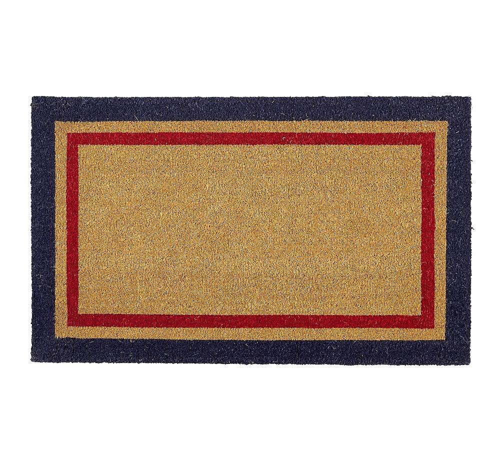 Double Frame Doormat - Blue/Red, 30" x 48"