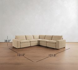 Westlake Leather Power Reclining L-Shaped Sectional (121")